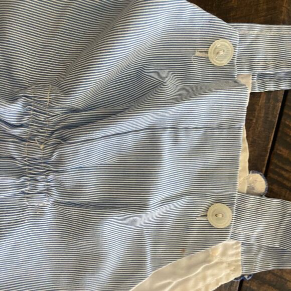 Vintage Infant Tiny Tots Original Bear Stripped Overalls size 12 months - Picture 6 of 7